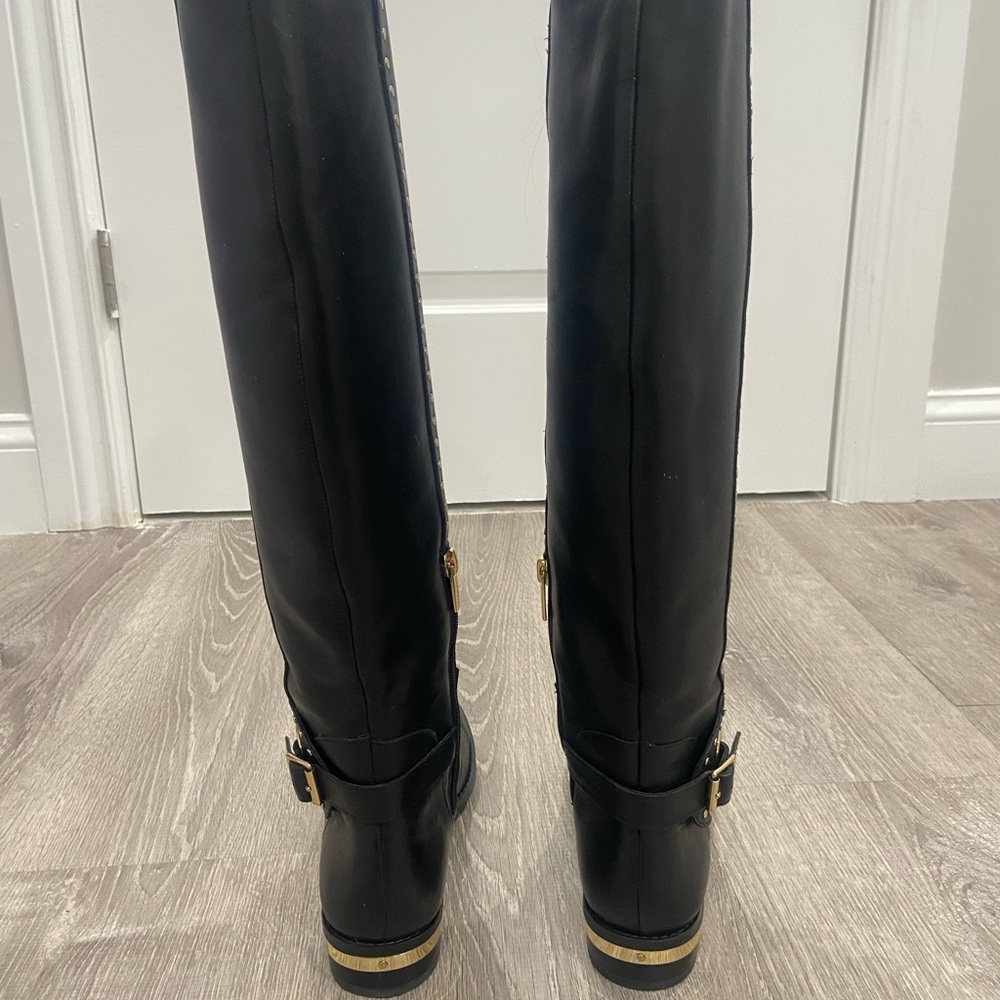 Knee-High Leather Boots Vince Camuto size 6 1/2 black - Picture 14 of 14